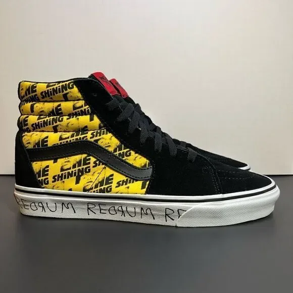 *NWT* VANS x House Of Terror The Shining Men’s Yellow Sk8 Hi Sneakers / Size 10 - Picture 2 of 12